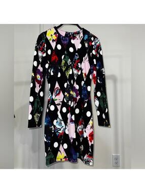 Desigual Multicolor Geometric Long Sleeve Dress